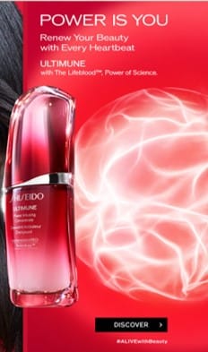 SEO Optimierungen Shiseido Website